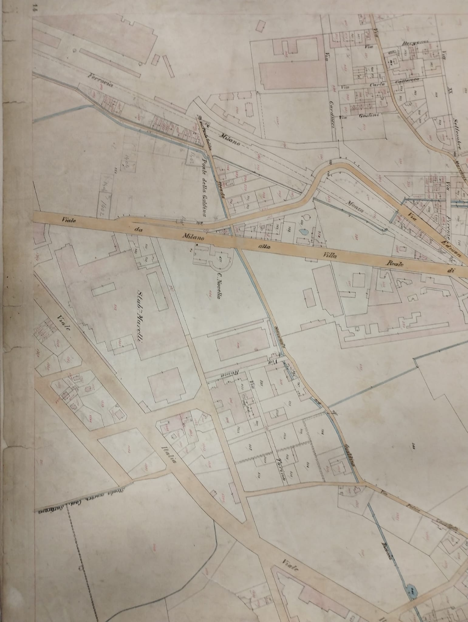 Mappa catastale storica di impianto