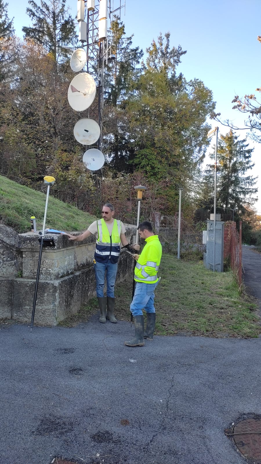 Inquadramento GNSS su impianto tecnico