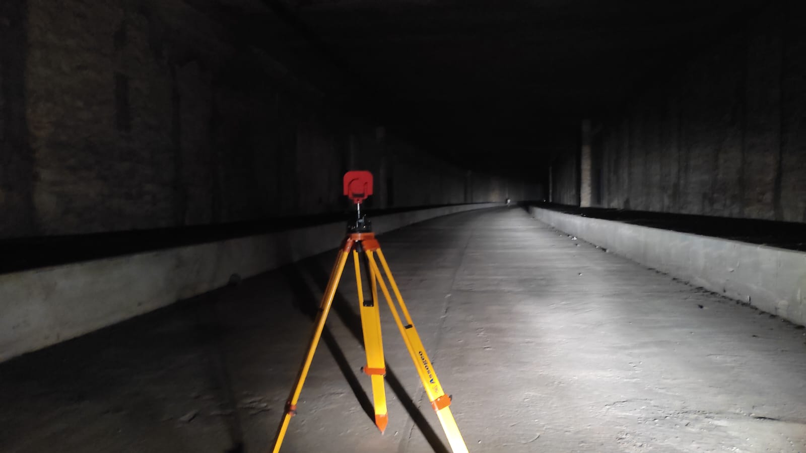 Stazione totale in sottopasso tecnico