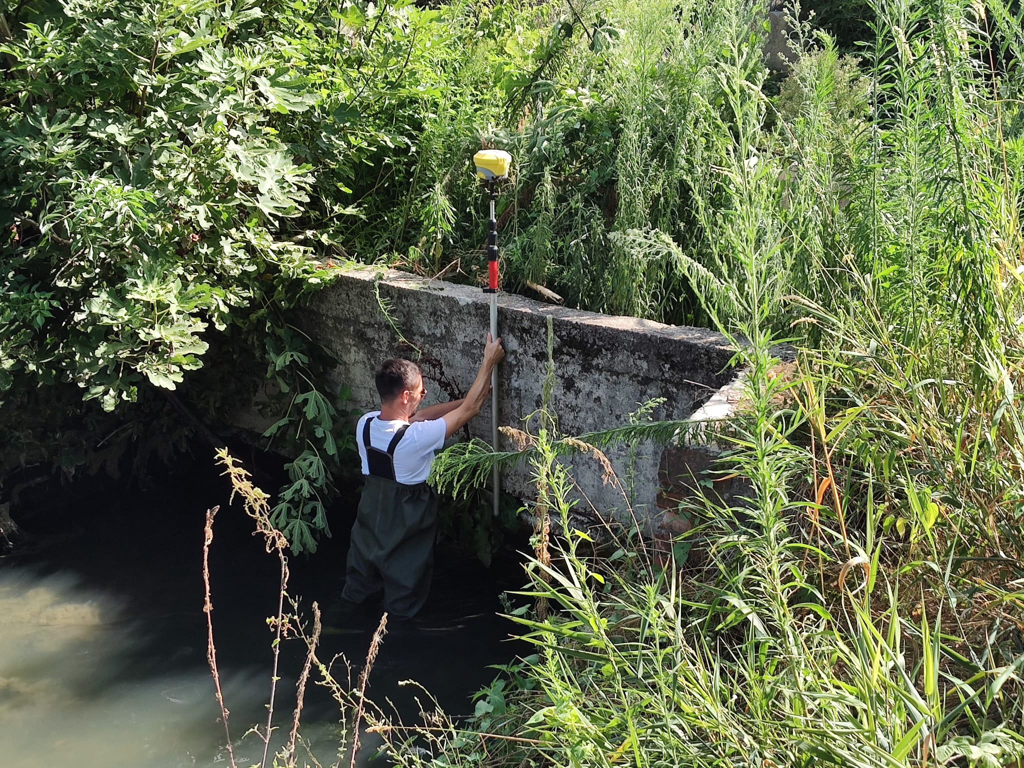 Rilievo GNSS in alveo